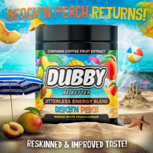 beach n peach dubby energy powder