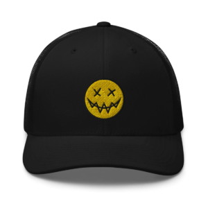 Black Dubby Smiley Hat - Be Better